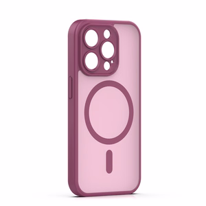 Mag Matt case for iPhone 14 Pro 6,1" maroon camera protection