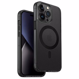 Uniq LifePro Xtreme Magclick Charging Suojakuori iPhone 14 Pro Max:lle - harmaa ja musta