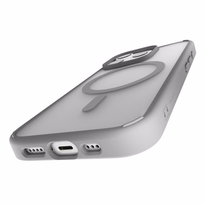 Puro Gradient MagSafe silikonisuoja iPhone 16 Pro - hopea