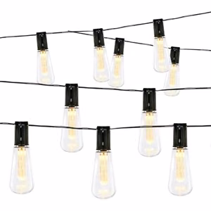 Grundig aurinkokäyttöinen LED-valosarja, 10 lamppua, 3,35 m