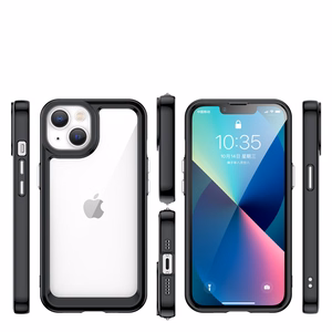 Outer Space Case iPhone 14 Plus hard cover with a gel frame black