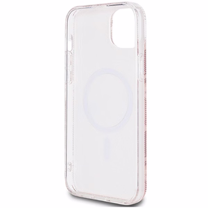 Guess IML GCube MagSafe Suojakuori iPhone 15 Plus / 14 Plus:lle - vaaleanpunainen