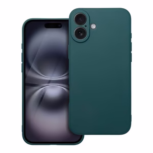 Matta tummanvihreä Suojakuori iPhone 16 PLUS:lle