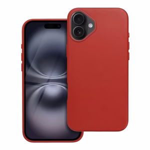 Nahkainen Mag Cover -suojakuori iPhone 16 PLUS:lle yhteensopiva MagSafen kanssa punainen