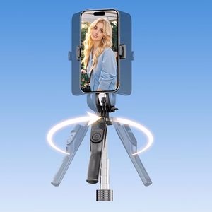 Selfiekeppi Orico SPM190 1/4 tuuman jalusta puhelinkameralle 360 asteen käännöllä Bluetooth 5.2 - musta