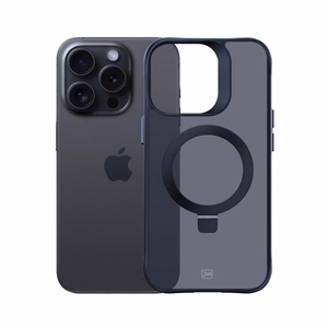 3mk Smoke Case Mag&Stand Suojakuori Apple iPhone 14 Pro Max:lle - musta
