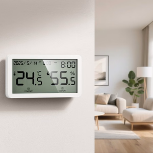 Electronic clock with hygrothermometer Hoco HX42 white
