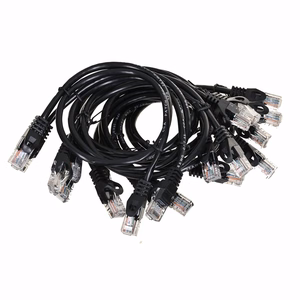 Lanberg PCU5-20CC-0025-BK verkkokaapeli musta 0,25 m Cat5e U/UTP (UTP)