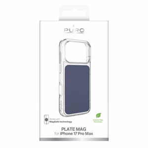 Puro Plate Mag kotelo iPhone 17 Pro Max yhteensopiva MagSafe - sininen