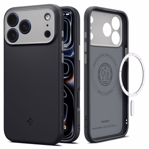 Spigen Nano Pop MagSafe -suojakuori iPhone 17 Pro Max / 18 Pro Max -malleille, musta