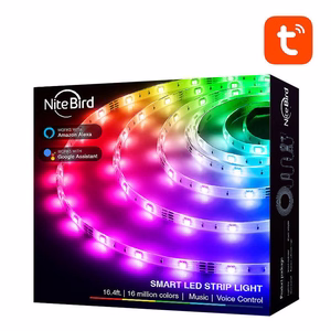 Älykäs WiFi RGB LED-valonauha NiteBird SL3 (2x5m), Tuya
