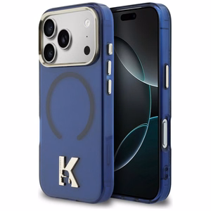 Karl Lagerfeld IML K Head Logo MagSafe -suojakuori iPhone 17 Pro:lle sininen
