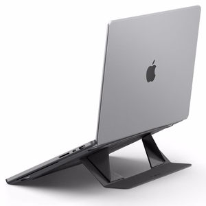 Spigen SlimFold LD201-S6 -kannettavan tietokoneen teline, harmaa