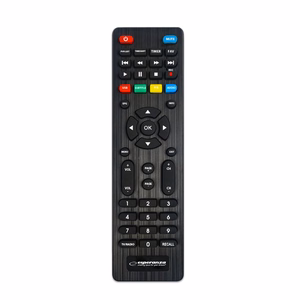 Esperanza EV107R – DVB-T2 H.265/HEVC -digitaalinen antenniverkon vastaanotin, musta