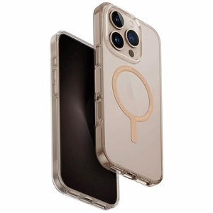 Uniq Clario Magclick Lataus Suojakuori iPhone 16 Pro:lle - Läpinäkyvä Kultainen