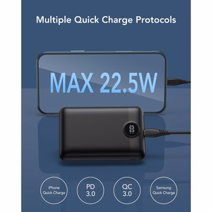 VEGER varavirtalähde 20000 mAh PD QC3.0 2A 22,5W S20 (W2053) musta