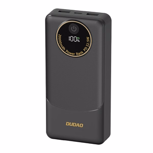 External battery POWER BANK Dudao (K12Pro) 20000mAh (2xUSB; 1xUSB-C) black