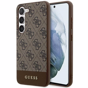Guess 4G Stripe Collection suojakuori Samsung Galaxy S24+:lle - ruskea