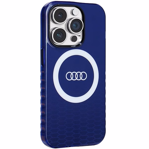 Audi IML Big Logo MagSafe Suojakuori iPhone 14 Pro:lle - sininen