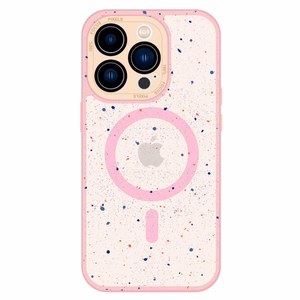 Tel Protect Magnetic Splash Frosted Case for Iphone 15 Plus Light pink