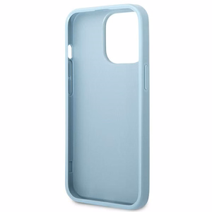 Guess Saffiano 4G Small Metal Logo Suojakuori iPhone 13 Pro / 13:lle - sininen
