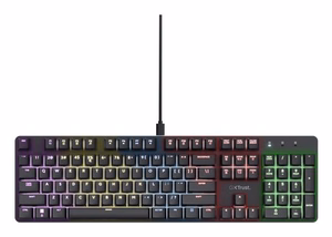Trust GXT 871 Zora QWERTY US English - USB pelinäppäimistö (musta)