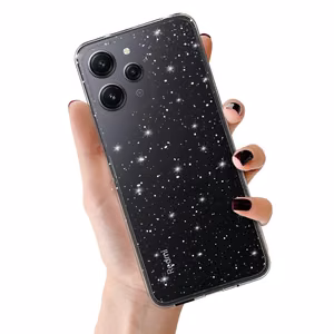 Crystal Glitter Suojakuori Xiaomi Redmi 12:lle - hopeinen