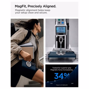 Spigen AirSkin Aramid MagFit MagSafe suojakuori mallille Samsung Galaxy Z Fold 8 Ultra – tummansininen