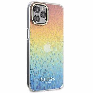 Guess IML Faceted Mirror Disco Iridescent -suojakuori iPhone 12/12 Prolle - monivärinen