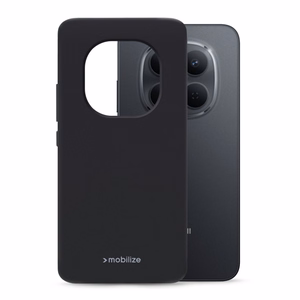 Mobilize Rubber Gelly suojakuori Xiaomi Redmi Note 15 Pro 5G matta musta