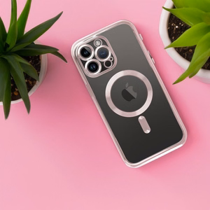 Electro Mag Cover-suojakuori mallille iPhone 17 Pro / 18 Pro, MagSafe-yhteensopiva – ruusukullanvärinen