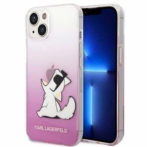 Karl Lagerfeld KLHCP14MCFNRCPI iPhone 14 Plus 6.7 "kovakotelo vaaleanpunainen / vaaleanpunainen Choupette Fun