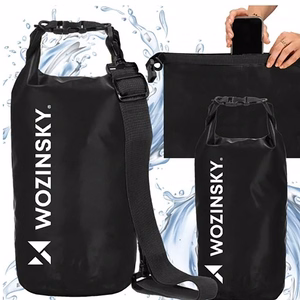 Wozinsky WWK-30 vedenpitävä laukku SUP-kajakille 30 l - musta