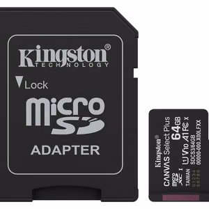 Kingston Technology Canvas Select Plus Gen3 64 GB MicroSDXC UHS-I luokka 10