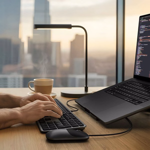 Langallinen näppäimistö USB A/USB C QWERTY Dual (Mac/Windows) Satechi Slim LX3 Wired avaruusmusta