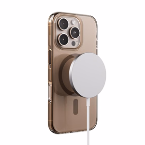 Crong Clear MAG Pro MagSafe suojakuori iPhone 16 Pro -laitteelle, aavikonbeige