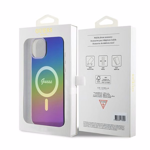 Guess IML Iridescent MagSafe Suojakuori iPhone 15 Plus / 14 Plus 6.7":lle - moniväri