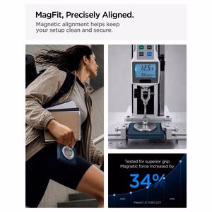 Spigen AirSkin Aramid MagFit MagSafe suojakuori mallille Samsung Galaxy Z Flip 8 – tummansininen