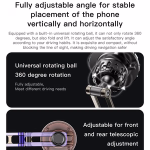 Magneettinen autopidike puhelimelle Forcell F-Grip IronSecure tuulilasiin / kojelautaan musta