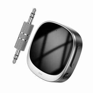 Hoco Bluetooth AUX-sovitin Jack 3,5mm Näytöllä E80 Musta
