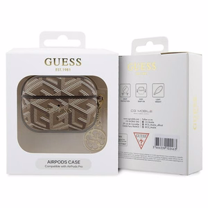 Guess GUAPPGCE4CW Suojakuori AirPods Pro:lle - ruskea GCube Charm