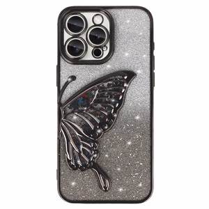 Tel Protect Butterfly Water Suojakuori iPhone 17 Pro:lle musta