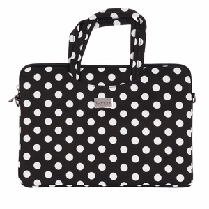 Wonder Briefcase kannettavan laukku 17 tuumaa musta pilkukuvio