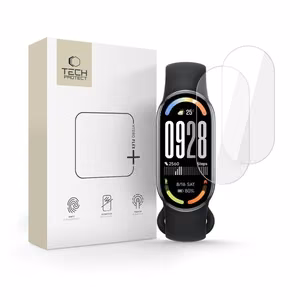 Tech-Protect Gydro Flex+ hydrogeelisuoja 2-pack Xiaomi Smart Band 8 / 9 / 10 / NFC:lle - Läpinäkyvä