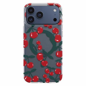 Cherry Mag suojakuori iPhone 12 / 12 Pro 6,1" läpinäkyvä