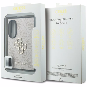 Vaaleanpunainen Guess Big 4G Logo -suojakuori Samsung Galaxy Z Fold8 -mallille