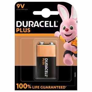 Duracell Plus MN1604 – alkali 9 V-paristot, 1 kpl