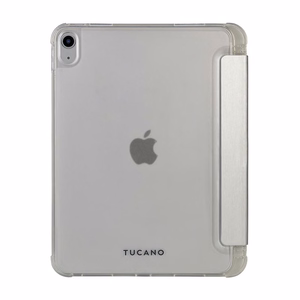 Tucano Satin folio-suojakuori iPad 11" (2025) / iPad 10.9" (2022) -laitteelle, hopeanvärinen