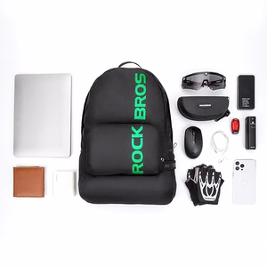 Rockbros H10-BK urheilullinen kokoontaitettava reppu 18 l - musta