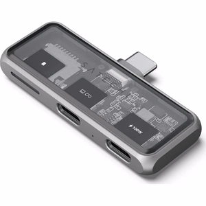Sovitin HUB 3in1 USB C Satechi Mobile XR ST-HXRSDM avaruudenharmaa